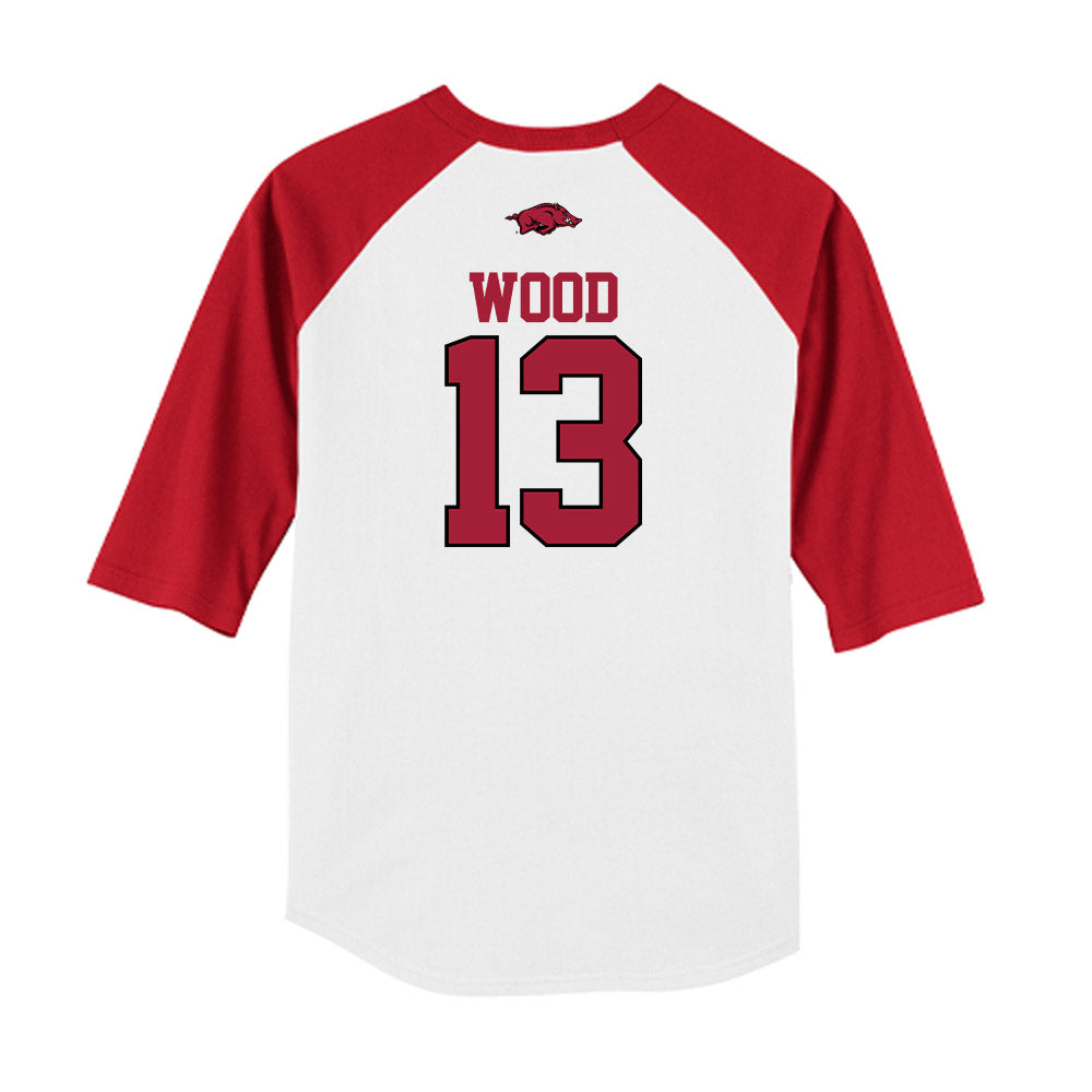 Arkansas - NCAA Softball : Kasey Wood - USA Raglan Shirt-1