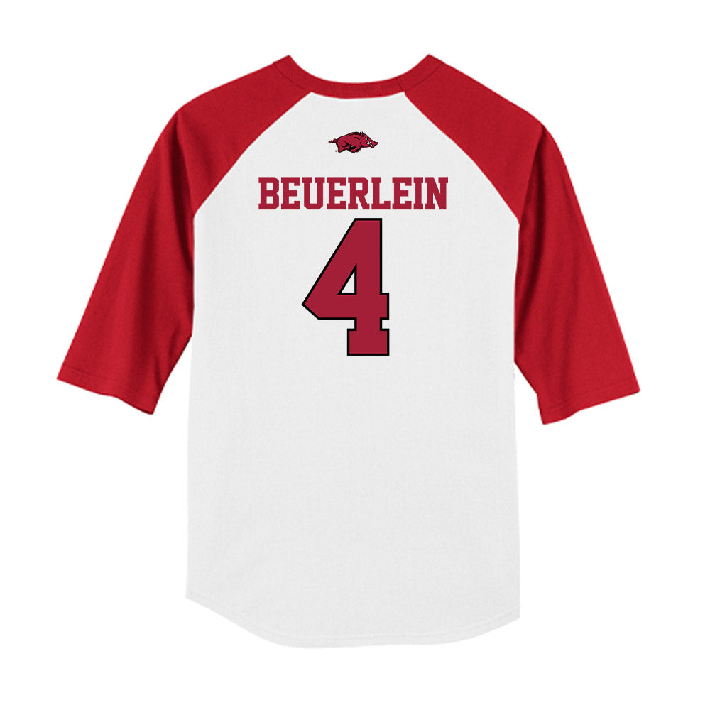 Arkansas - NCAA Softball : Reis Beuerlein - USA Raglan Shirt-1