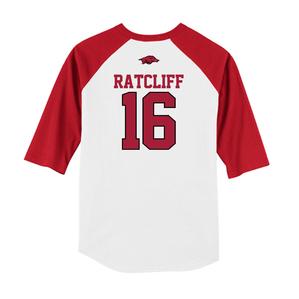 Arkansas - NCAA Softball : Carlee Ratcliff - USA Raglan Shirt-1