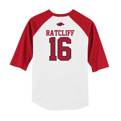 Arkansas - NCAA Softball : Carlee Ratcliff - USA Raglan Shirt-1