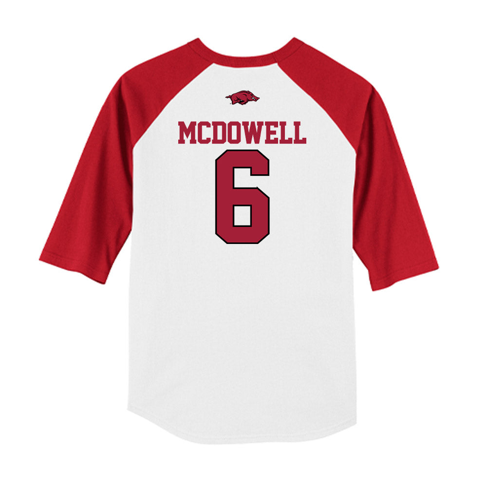Arkansas - NCAA Softball : Ella McDowell - USA Raglan Shirt-1