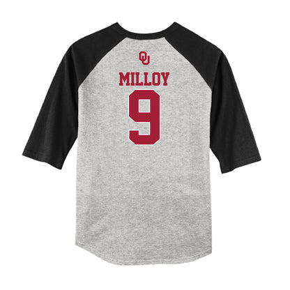 Oklahoma - NCAA Softball : Tia Milloy - USA Raglan Shirt-1