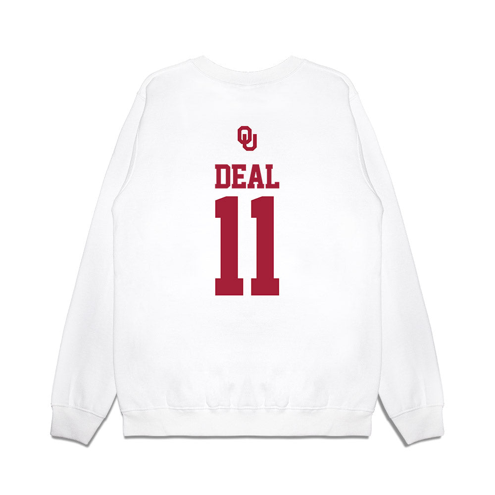Oklahoma - NCAA Softball : Kierston Deal - USA Premium Crewneck Sweatshirt-1