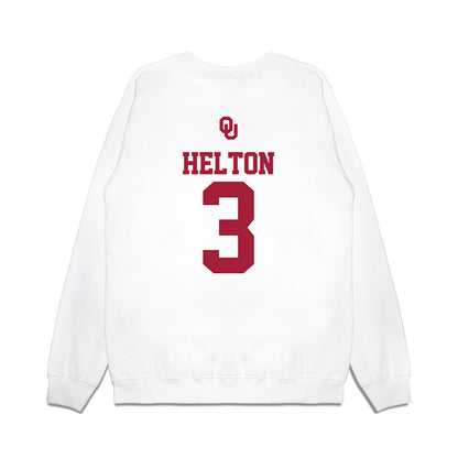 Oklahoma - NCAA Softball : Chaney Helton - USA Premium Crewneck Sweatshirt-1