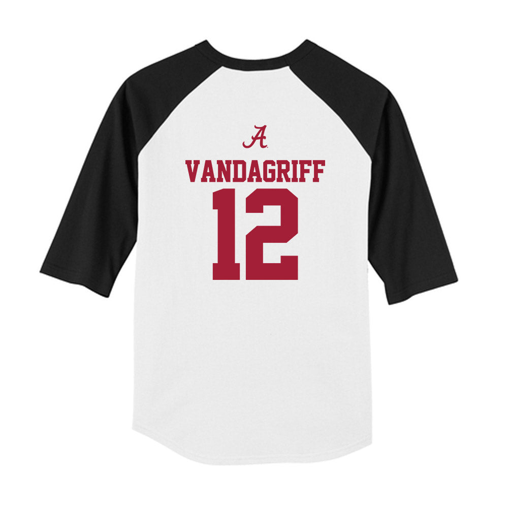 Alabama - NCAA Softball : Audrey Vandagriff - USA Raglan Youth Raglan T-Shirt-1