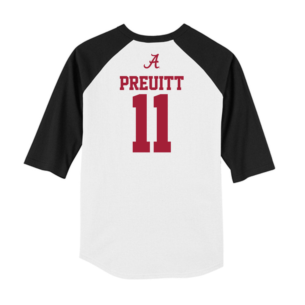 Alabama - NCAA Softball : Larissa Preuitt - USA Raglan Raglan Shirt-1
