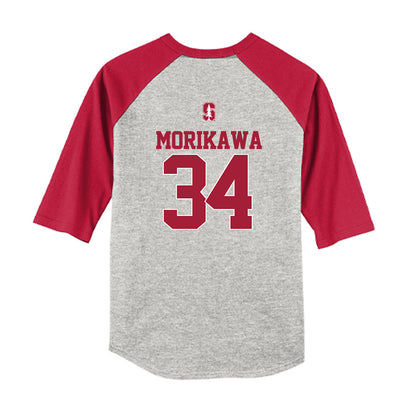 Stanford - NCAA Softball : Allison Morikawa - USA Youth Raglan T-Shirt-1