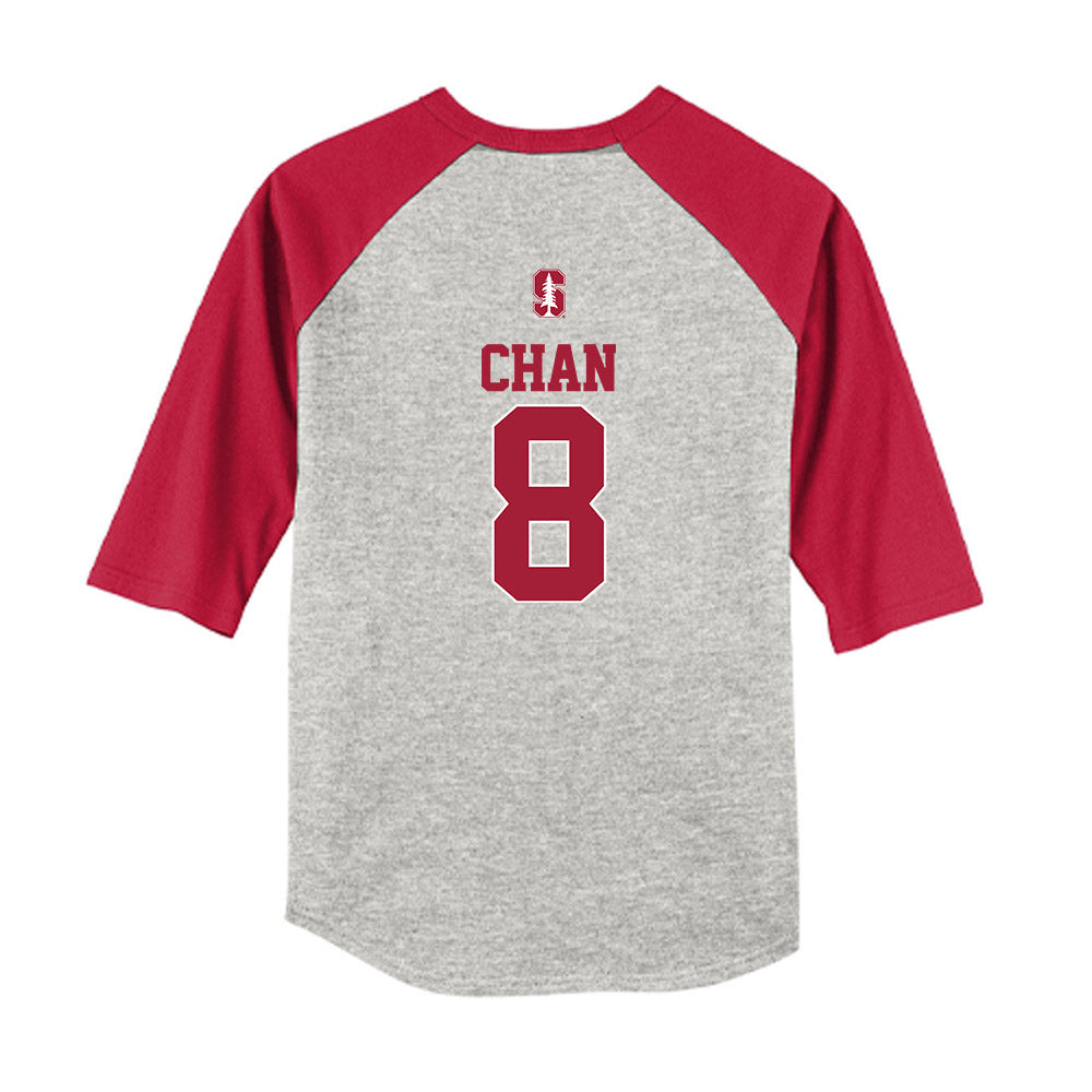 Stanford - NCAA Softball : Kyra Chan - USA Youth Raglan T-Shirt-1