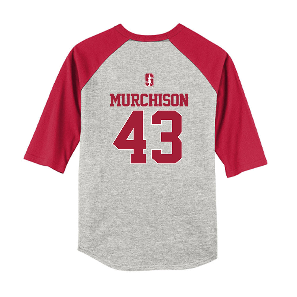 Stanford - NCAA Softball : Ella Murchison - USA Youth Raglan T-Shirt-1