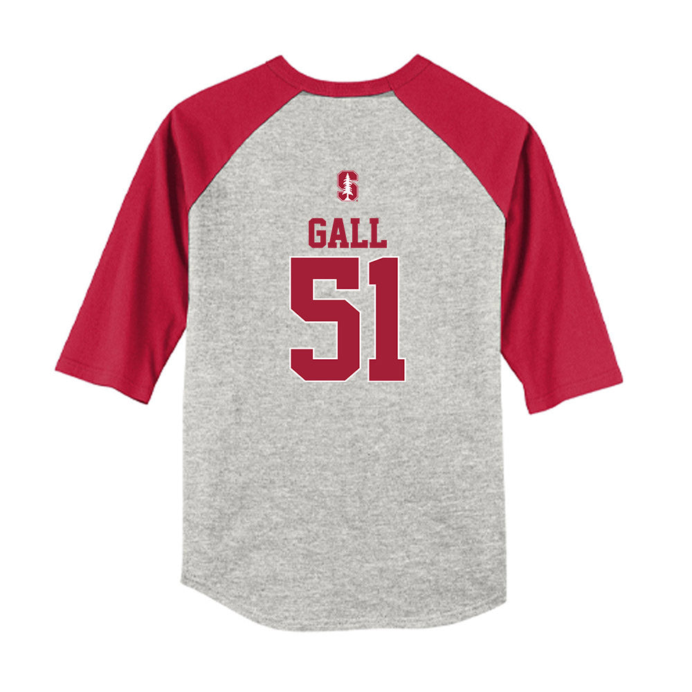 Stanford - NCAA Softball : Ava Gall - USA Youth Raglan T-Shirt-1