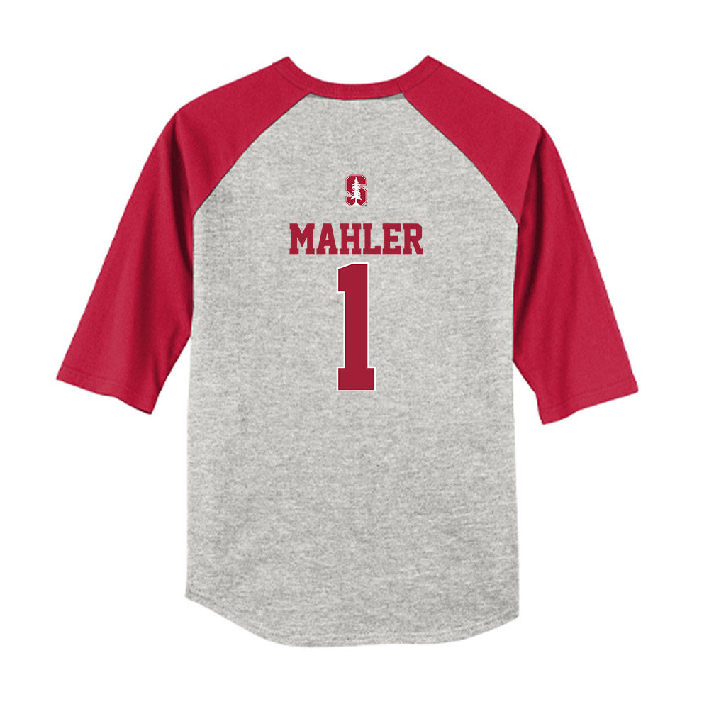 Stanford - NCAA Softball : River Mahler - USA Youth Raglan T-Shirt-1