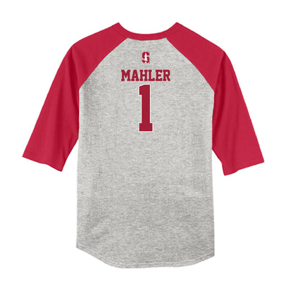 Stanford - NCAA Softball : River Mahler - USA Raglan Shirt-1