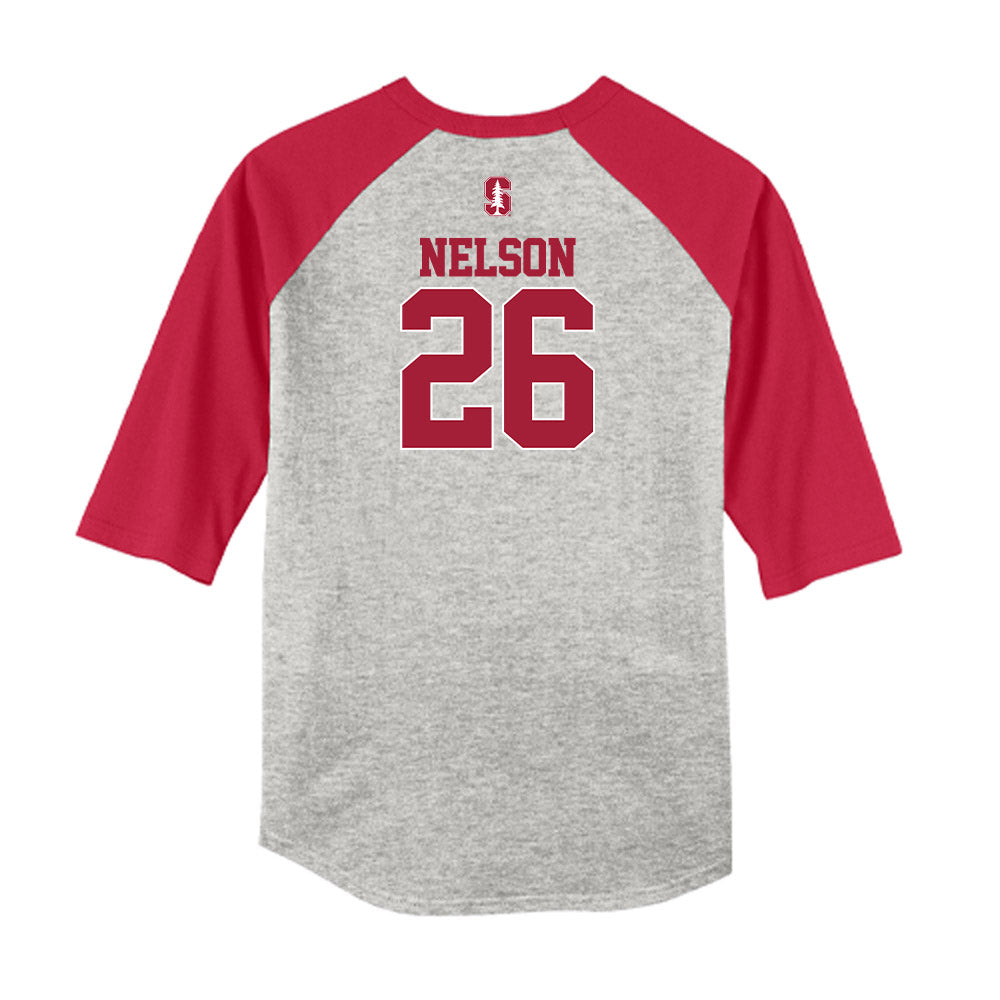 Stanford - NCAA Softball : Taylor Nelson - USA Raglan Shirt-1