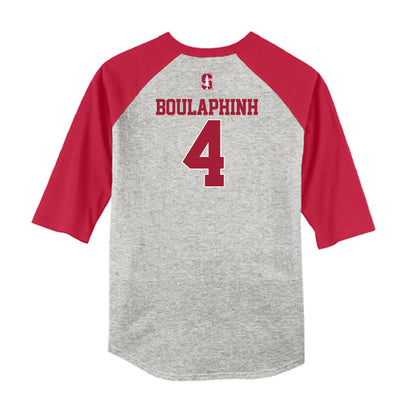 Stanford - NCAA Softball : Sydney Boulaphinh - USA Raglan Shirt-1