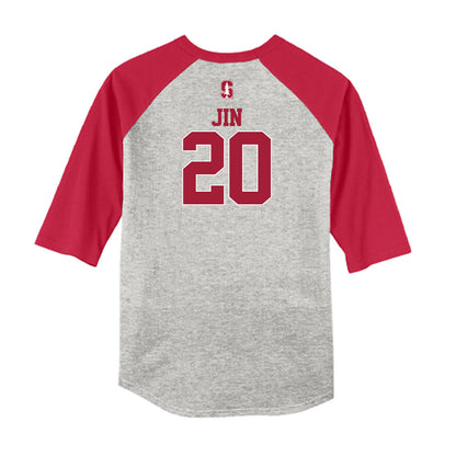 Stanford - NCAA Softball : Sophia Jin - USA Raglan Shirt-1