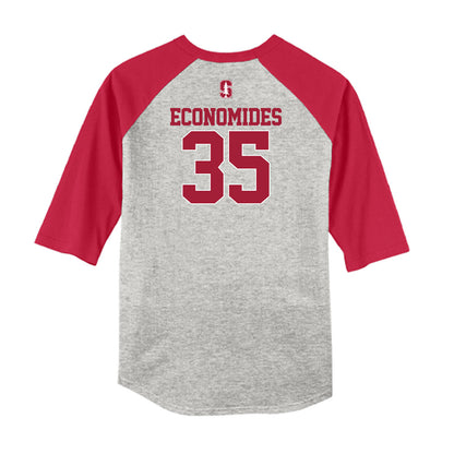 Stanford - NCAA Softball : Joie Economides - USA Raglan Shirt-1