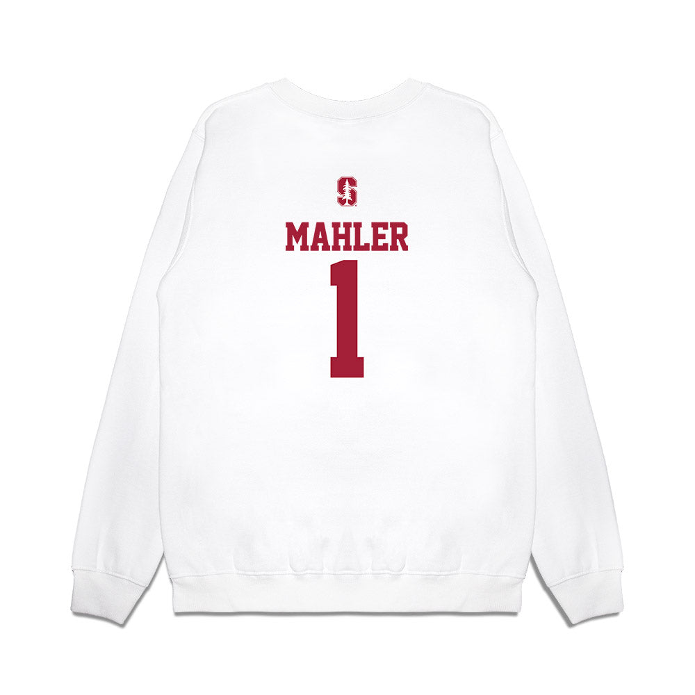 Stanford - NCAA Softball : River Mahler - USA Premium Crewneck Sweatshirt-1