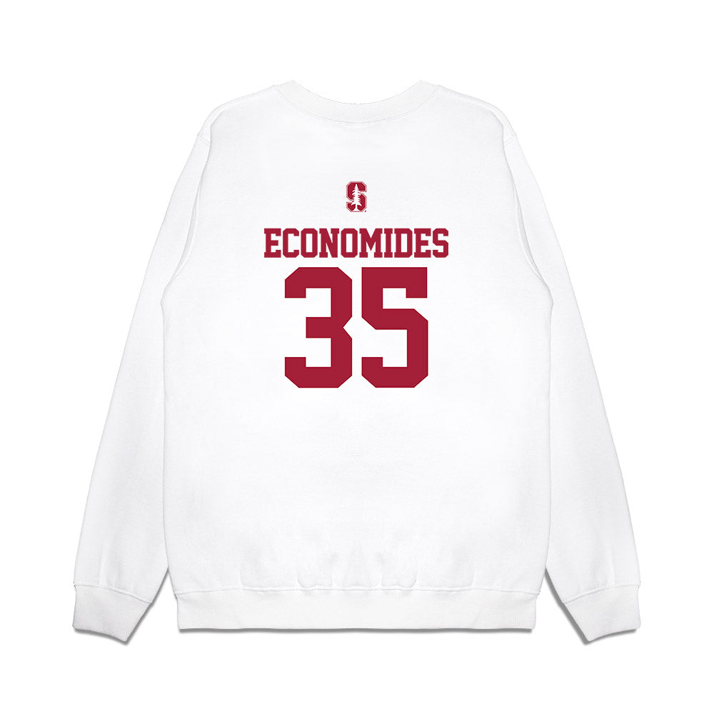Stanford - NCAA Softball : Joie Economides - USA Premium Crewneck Sweatshirt-1