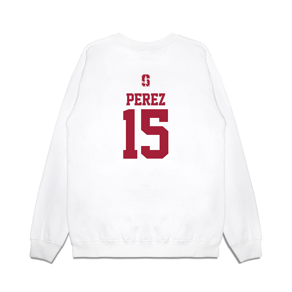 Stanford - NCAA Softball : Mylia Perez - USA Premium Crewneck Sweatshirt-1