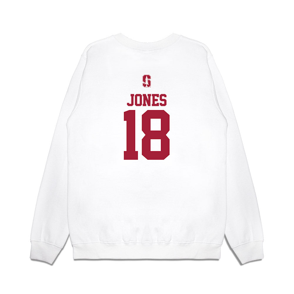 Stanford - NCAA Softball : Emily Jones - USA Premium Crewneck Sweatshirt-1