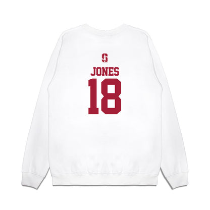 Stanford - NCAA Softball : Emily Jones - USA Premium Crewneck Sweatshirt-1