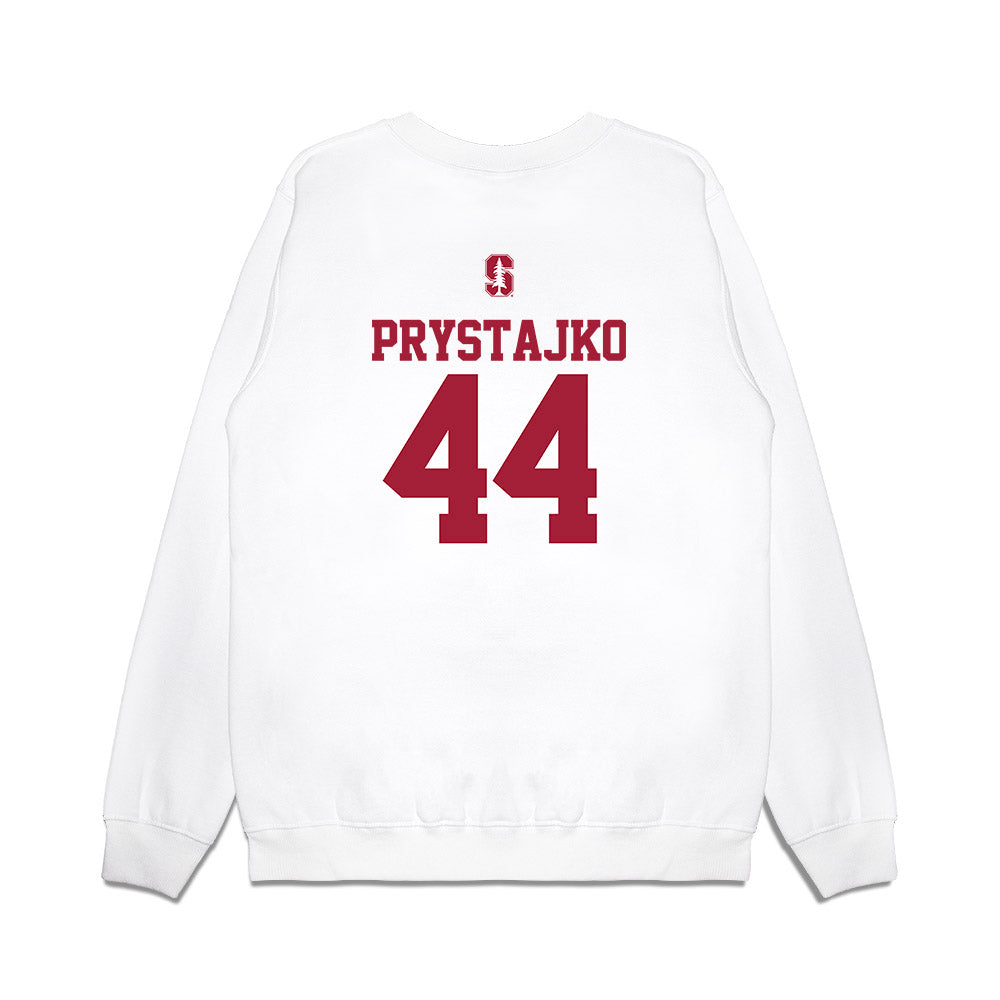 Stanford - NCAA Softball : Zoe Prystajko - USA Premium Crewneck Sweatshirt-1