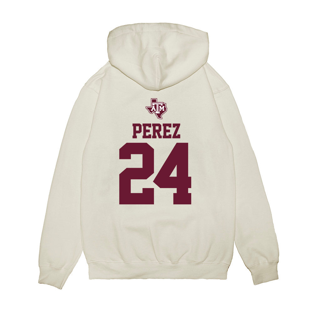 Texas A&M - NCAA Softball : Mya Perez - USA Premium Hooded Sweatshirt-1