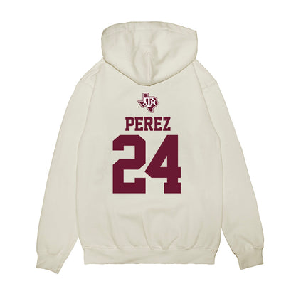 Texas A&M - NCAA Softball : Mya Perez - USA Premium Hooded Sweatshirt-1