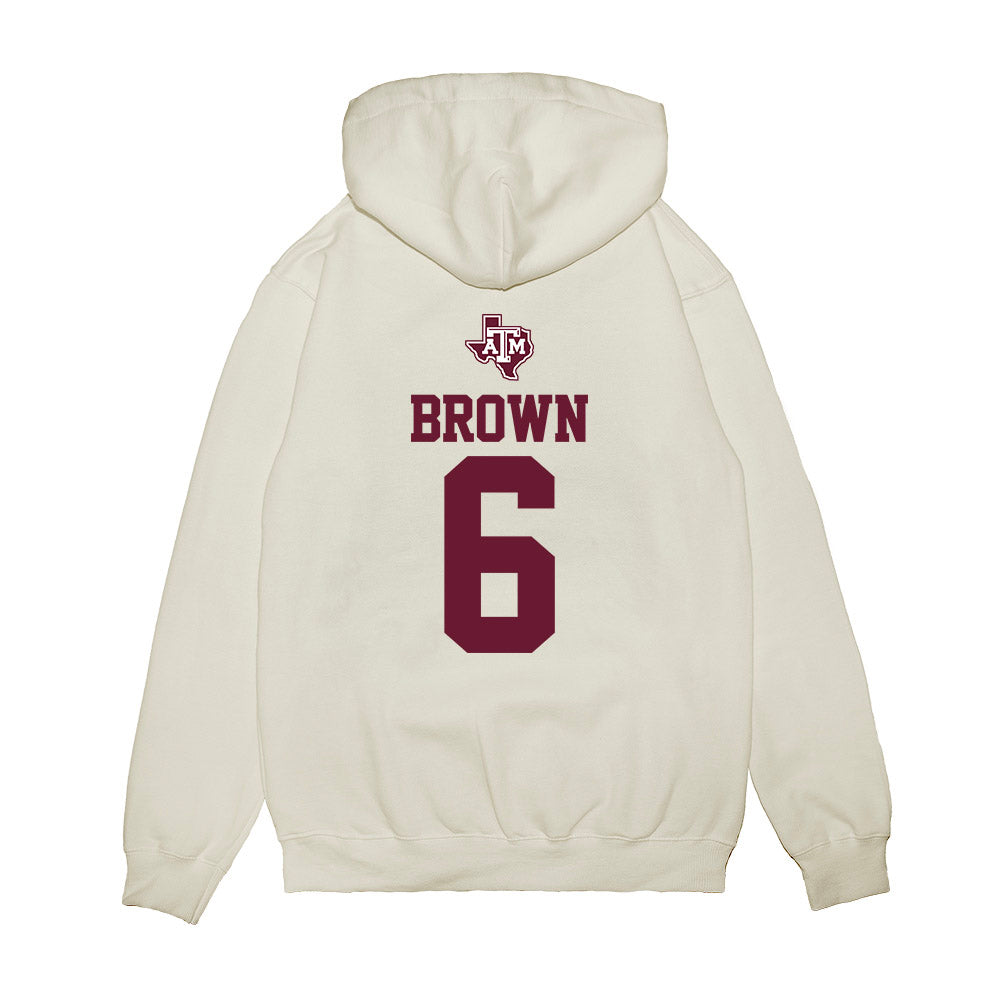 Texas A&M - NCAA Softball : Taylor Brown - USA Premium Hooded Sweatshirt-1