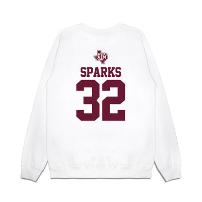 Texas A&M - NCAA Softball : Grace Sparks - USA Premium Crewneck Sweatshirt-1