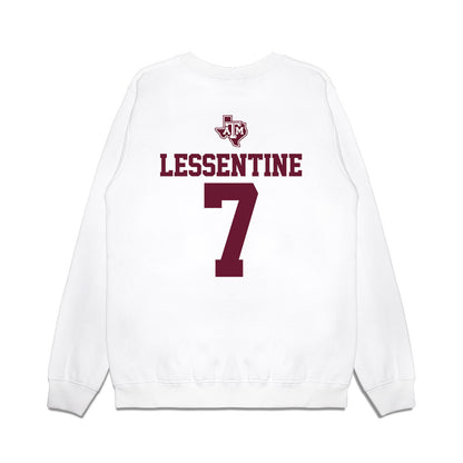 Texas A&M - NCAA Softball : Sydney Lessentine - USA Premium Crewneck Sweatshirt-1