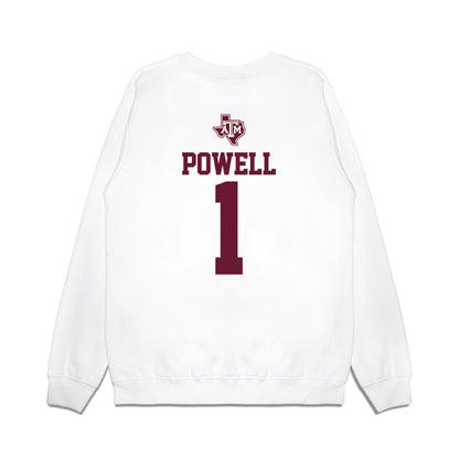 Texas A&M - NCAA Softball : Kennedy Powell - USA Premium Crewneck Sweatshirt-1