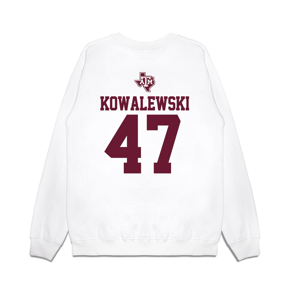 Texas A&M - NCAA Softball : Ariel Kowalewski - USA Premium Crewneck Sweatshirt-1