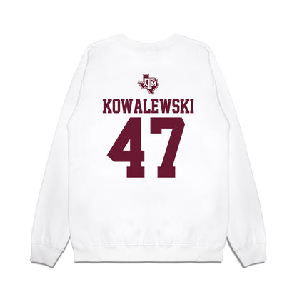 Texas A&M - NCAA Softball : Ariel Kowalewski - USA Premium Crewneck Sweatshirt-1
