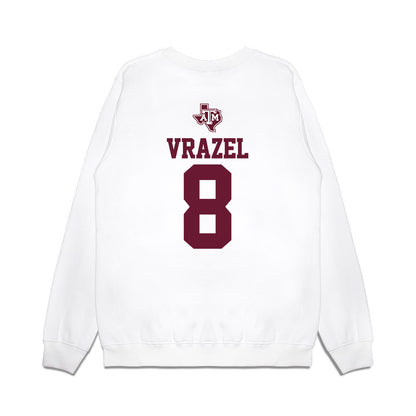 Texas A&M - NCAA Softball : Francessca Vrazel - USA Premium Crewneck Sweatshirt-1
