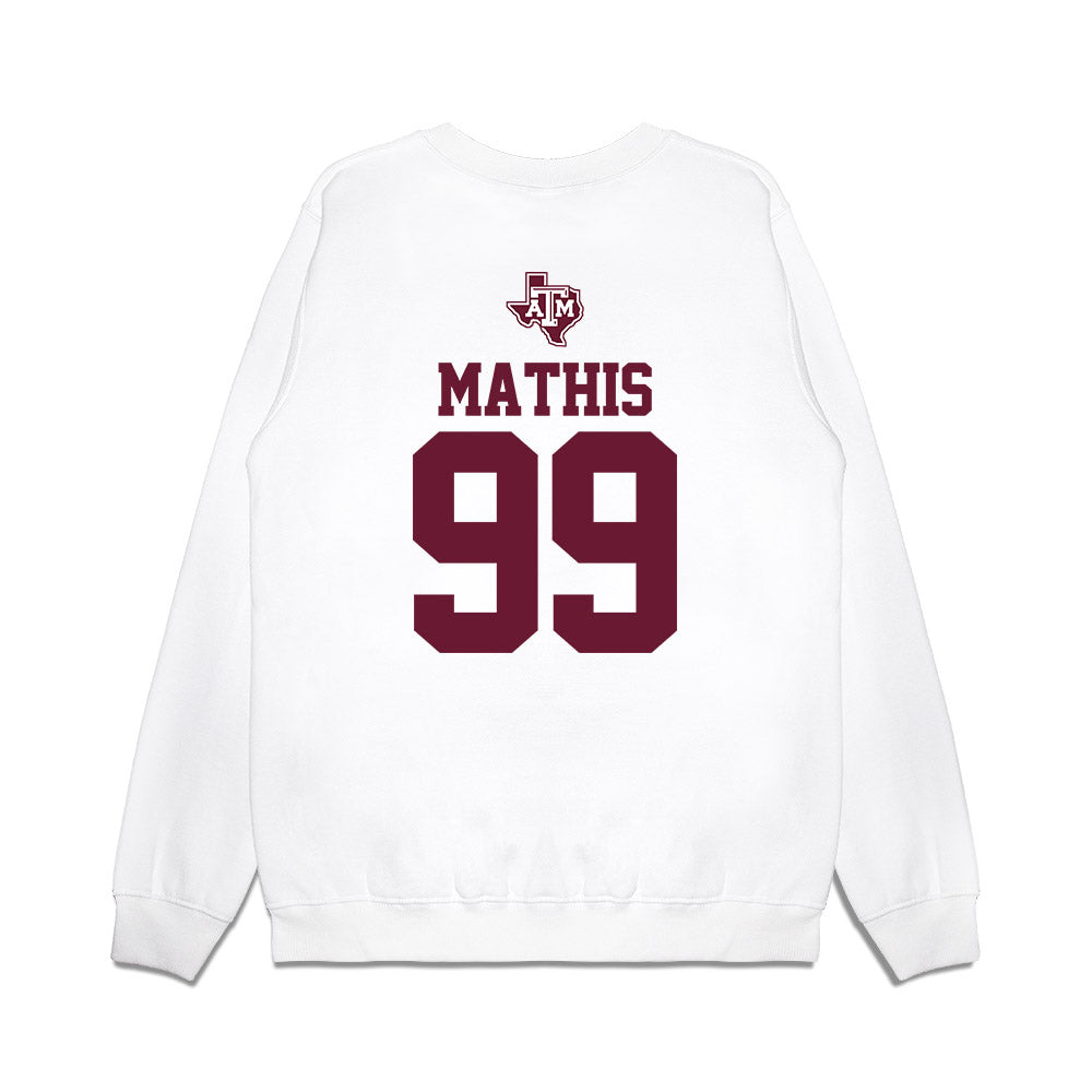 Texas A&M - NCAA Softball : Kelsey Mathis - USA Premium Crewneck Sweatshirt-1