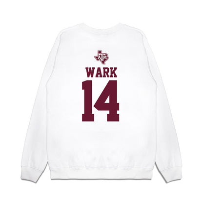 Texas A&M - NCAA Softball : Micaela Wark - USA Premium Crewneck Sweatshirt-1