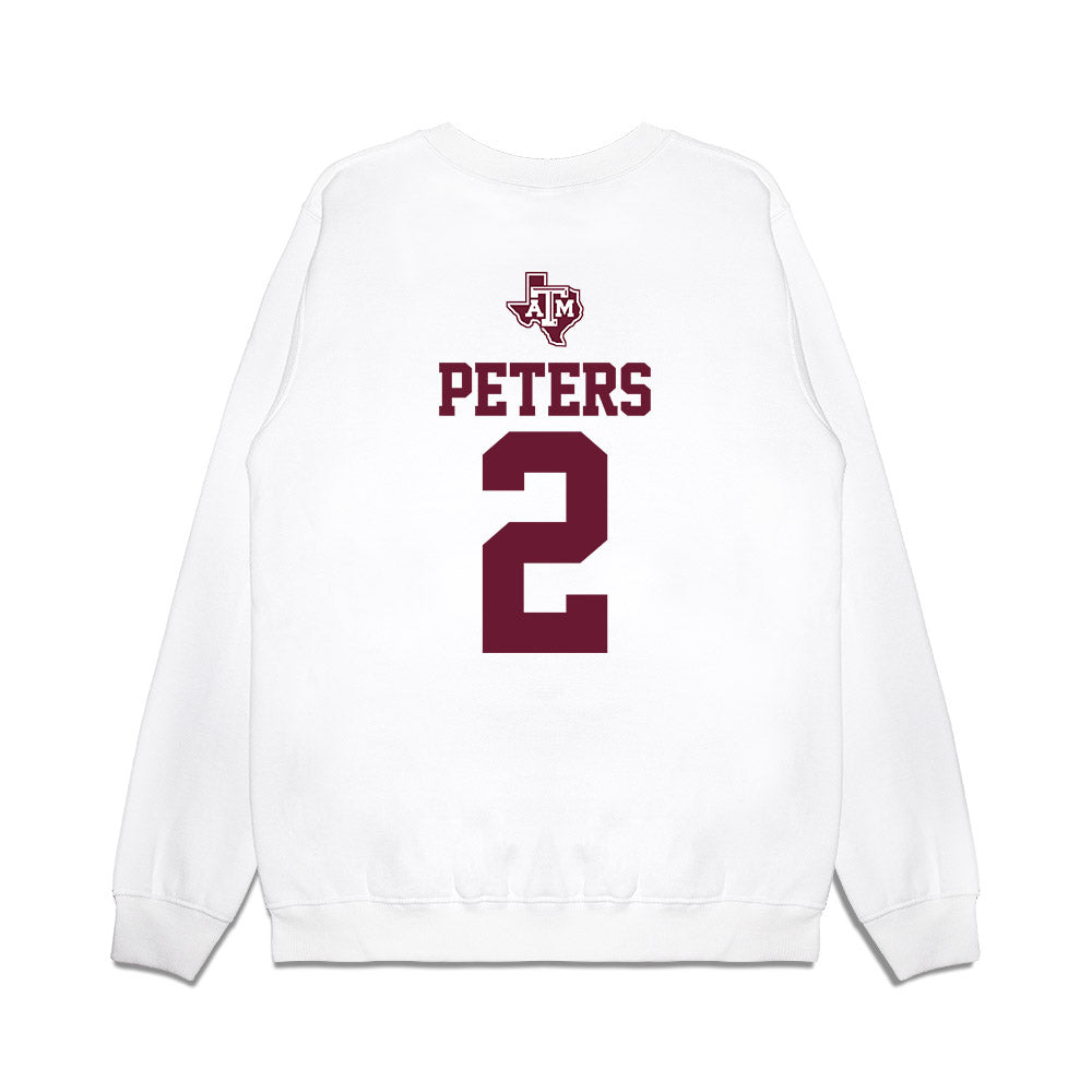 Texas A&M - NCAA Softball : Sidne Peters - USA Premium Crewneck Sweatshirt-1