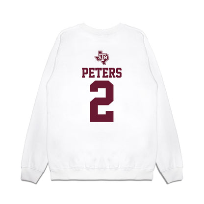 Texas A&M - NCAA Softball : Sidne Peters - USA Premium Crewneck Sweatshirt-1