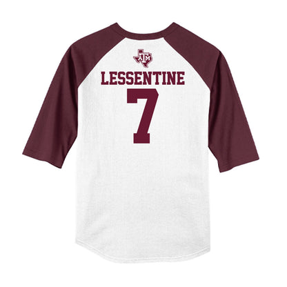 Texas A&M - NCAA Softball : Sydney Lessentine - USA Raglan Shirt-1