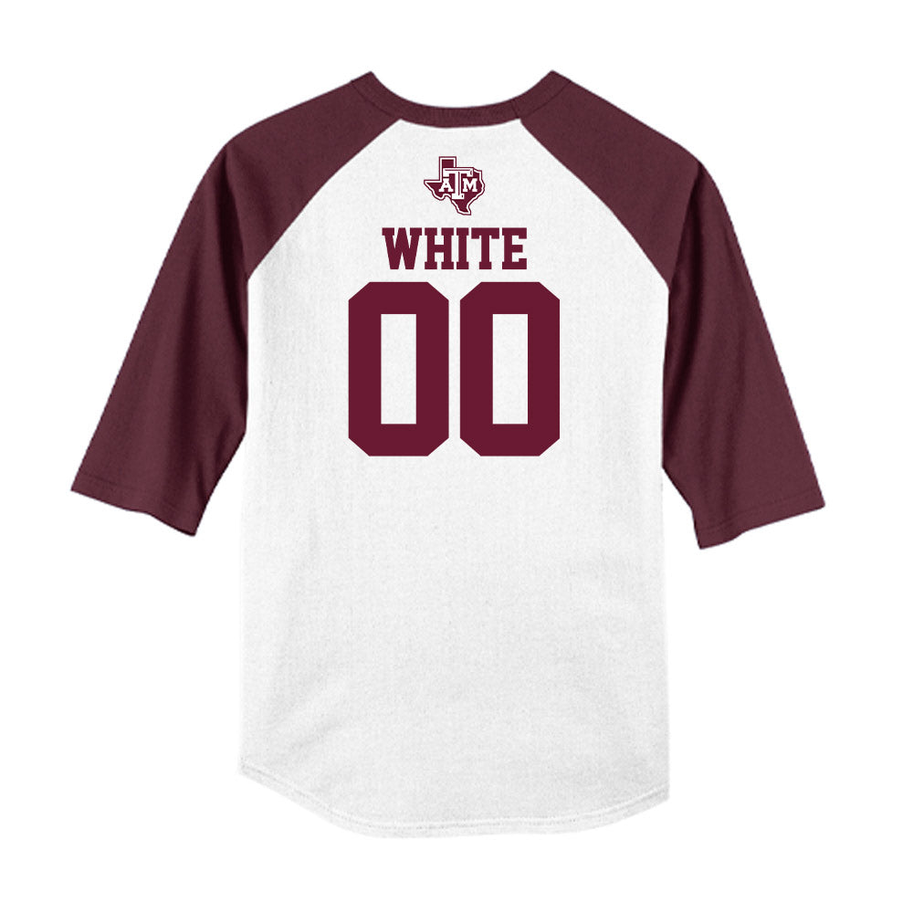 Texas A&M - NCAA Softball : Piper White - USA Raglan Shirt-1