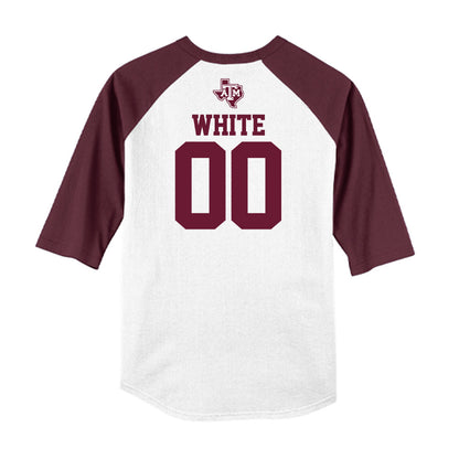 Texas A&M - NCAA Softball : Piper White - USA Raglan Shirt-1