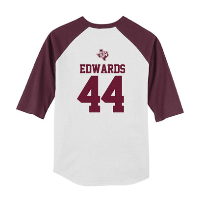Texas A&M - NCAA Softball : Tallen Edwards - USA Youth Raglan T-Shirt-1