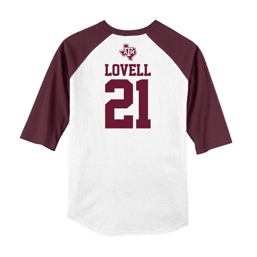 Texas A&M - NCAA Softball : Scout Lovell - USA Raglan Shirt-1