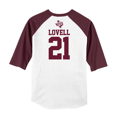 Texas A&M - NCAA Softball : Scout Lovell - USA Raglan Shirt-1