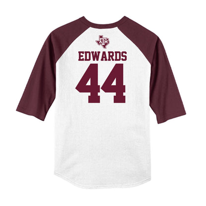 Texas A&M - NCAA Softball : Tallen Edwards - USA Raglan Shirt-1