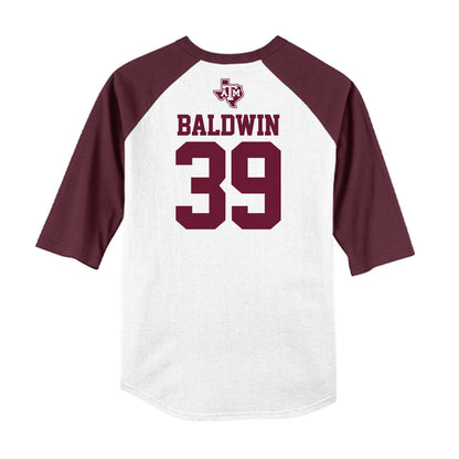 Texas A&M - NCAA Softball : DeeDee Baldwin - USA Raglan Shirt-1