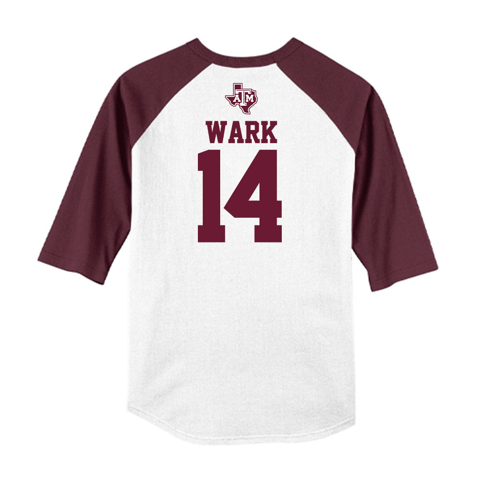 Texas A&M - NCAA Softball : Micaela Wark - USA Raglan Shirt-1