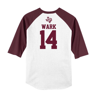 Texas A&M - NCAA Softball : Micaela Wark - USA Raglan Shirt-1
