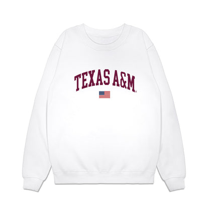 Texas A&M - NCAA Softball : Micaela Wark - USA Premium Crewneck Sweatshirt-0